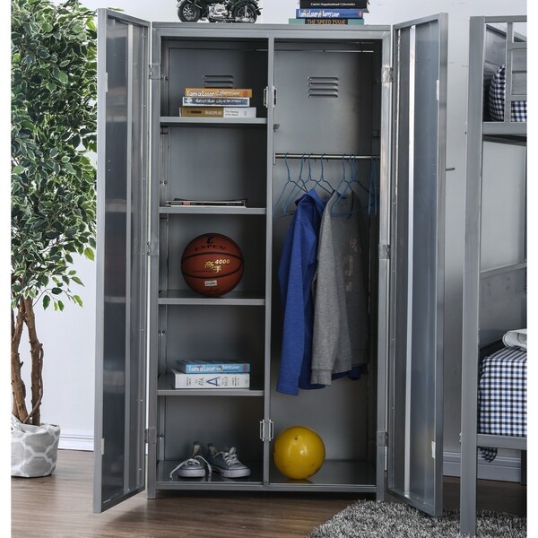 Furniture of America Durrant Metal Double-door Storage Locker - - 23445242