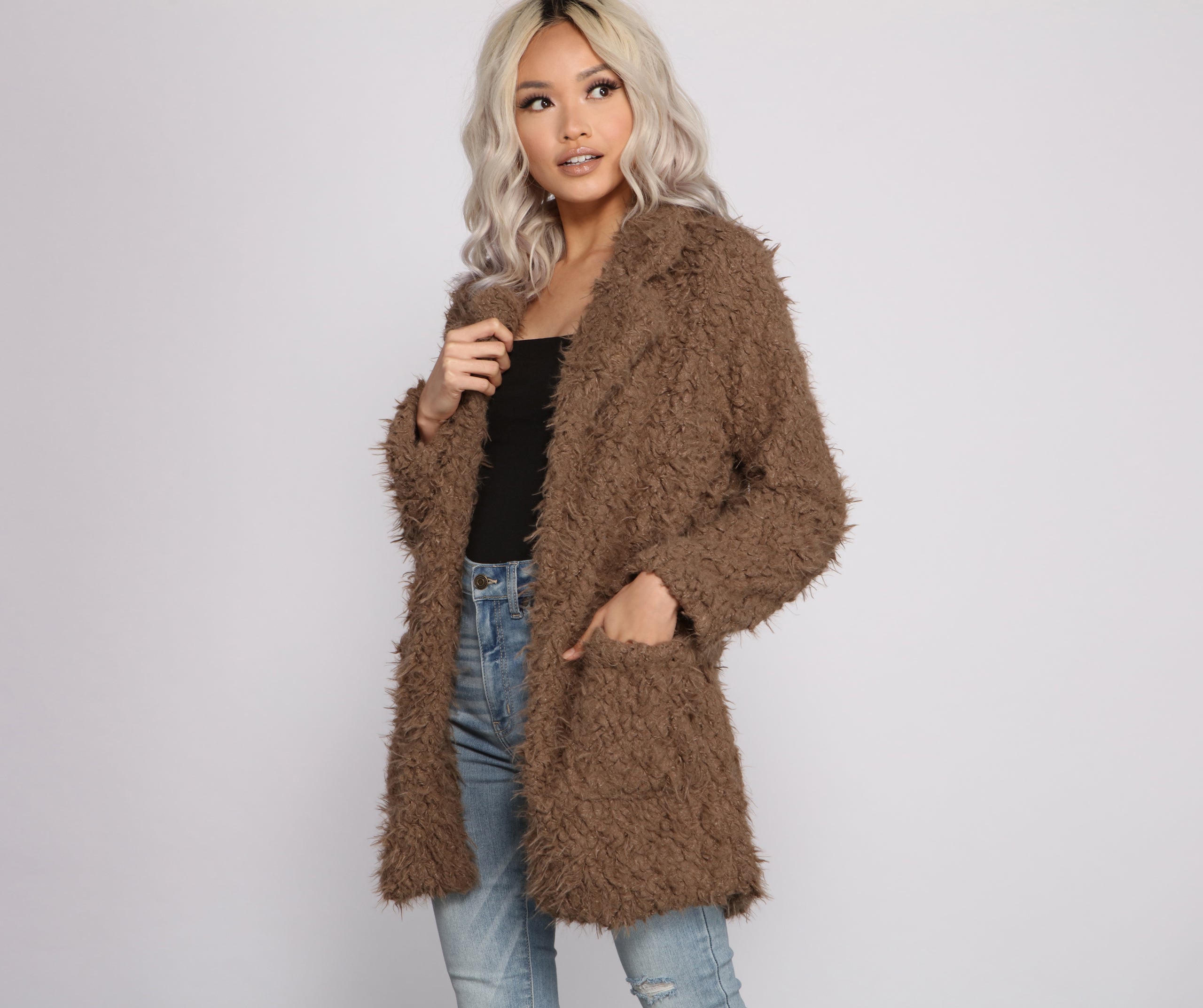 So Extra Faux Fur Shaggy Jacket