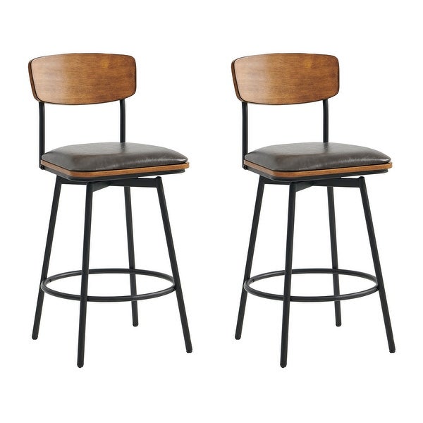 Claire Swivel Counter Height Bar Stool Set of 2