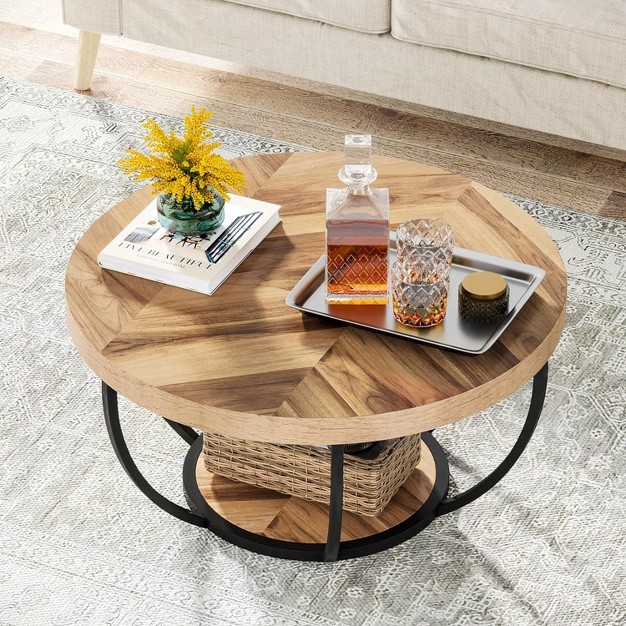 Tribesigns Round Coffee Table