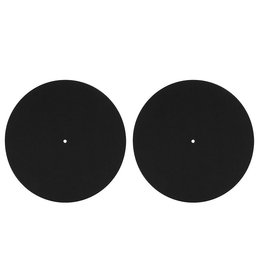 2 Pcs 12 Inch Vinyl Record Players Turntable Home Disc Protective Non Slip Mat Replacement Accessories