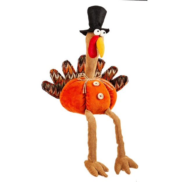 Evergreen Plush Turkey Table Decor