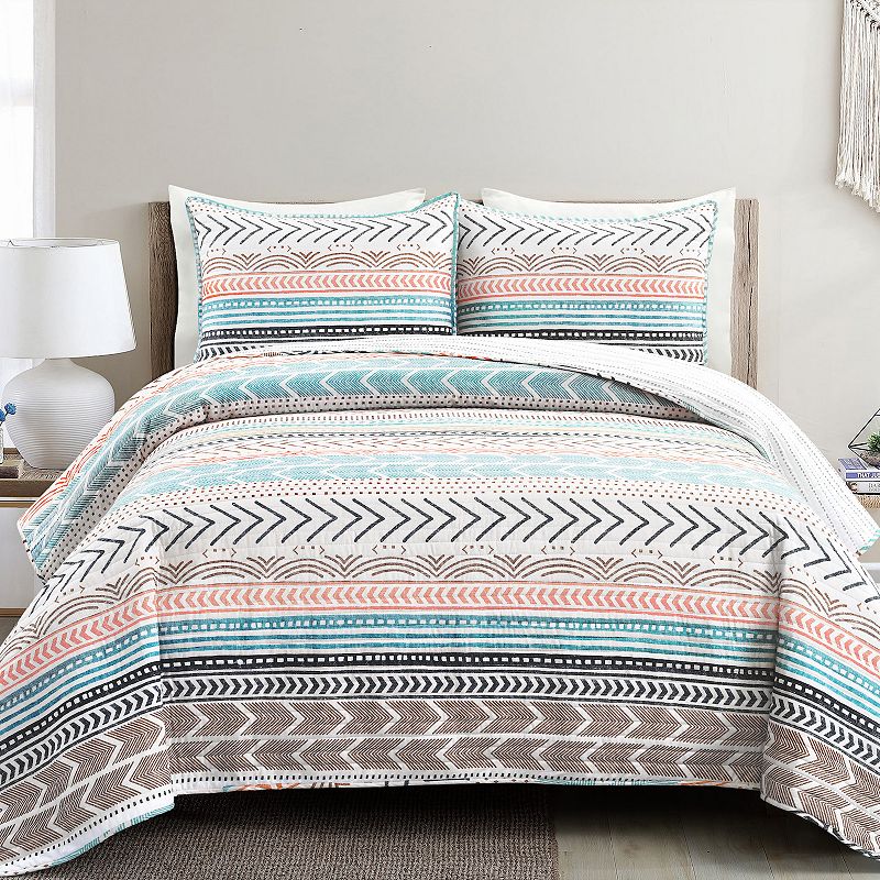 Lush Decor Hygge Geo Quilt Set