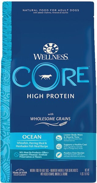 Wellness CORE Wholesome Grains Ocean Recipe High Protein Dry Dog Food