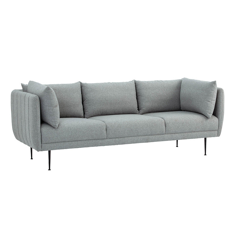 SUPRA 3 Seater Sofa - Pale SIlver