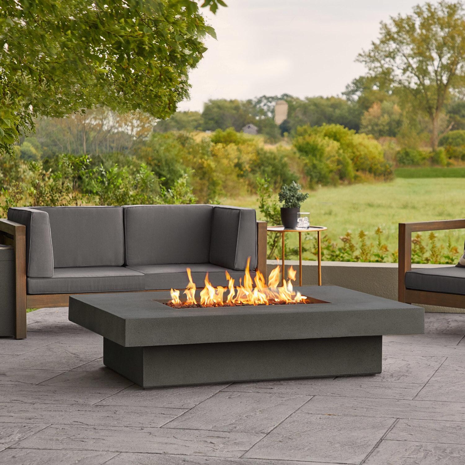 Signature Geneva 60-Inch Rectangle Propane Fire Table