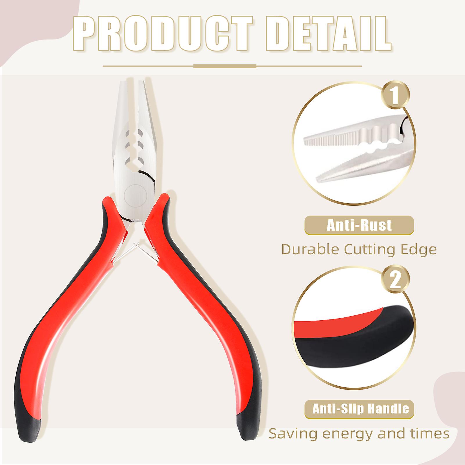 Hair Extensions Pliers Bead Tool Linkies Micro/nano Rings Opener Removal For Salon