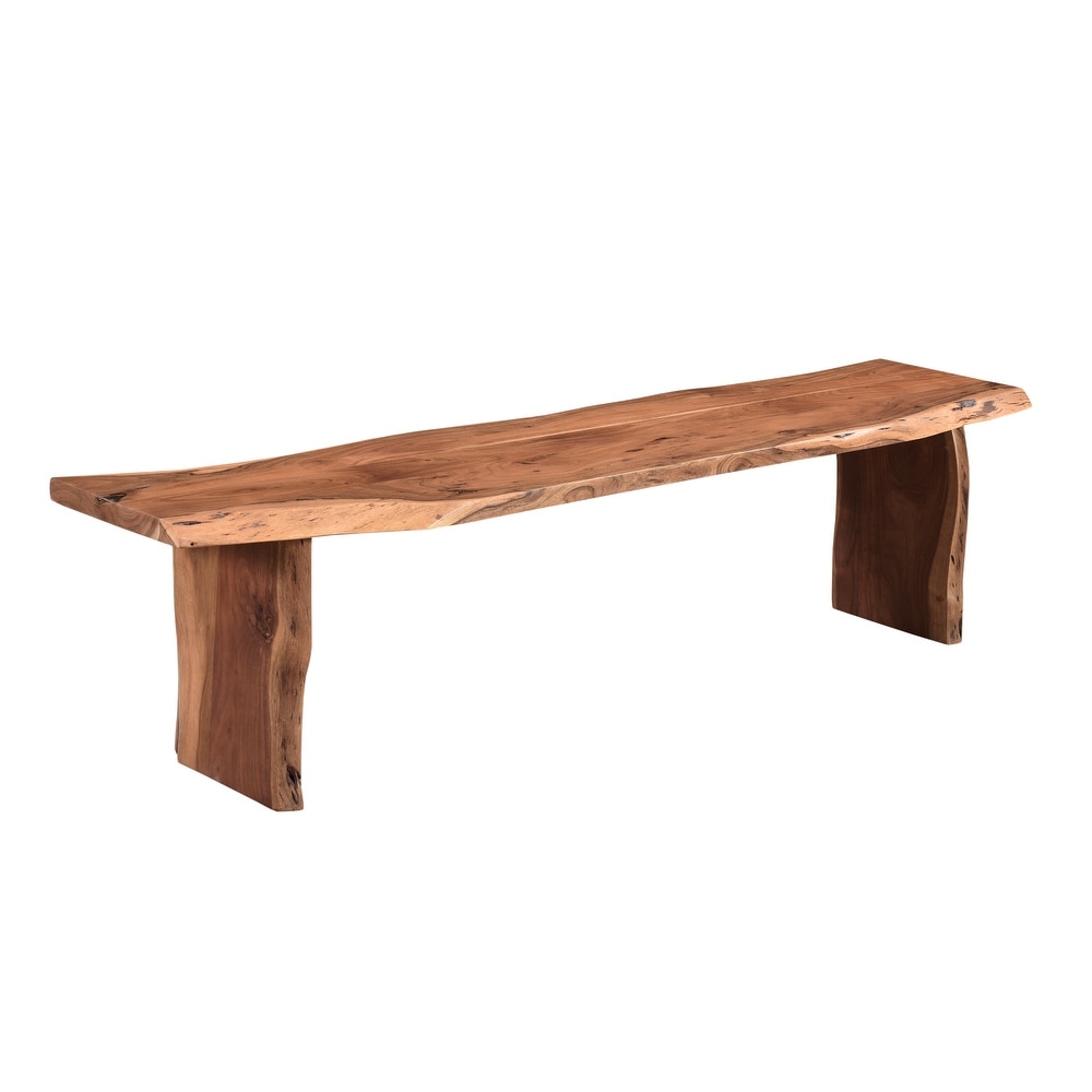 Crestone Live Edge Top/Leg Dining Bench