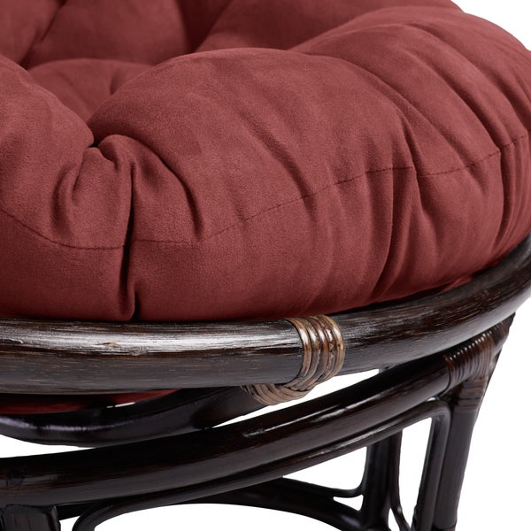 Bali 42-inch Papasan Chair with Microsuede Cushion