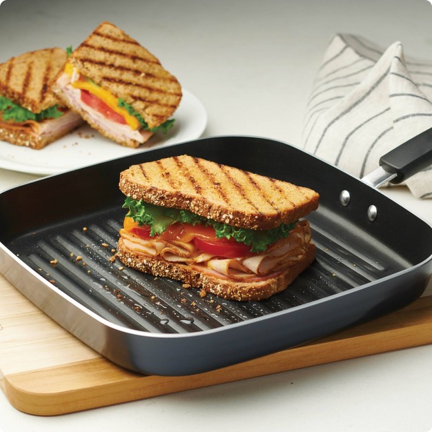 Aluminum Non Stick Square Grill Blue