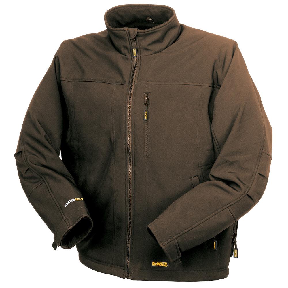 Unisex Heated Soft Shell Jacket ; Tobacco ; XL