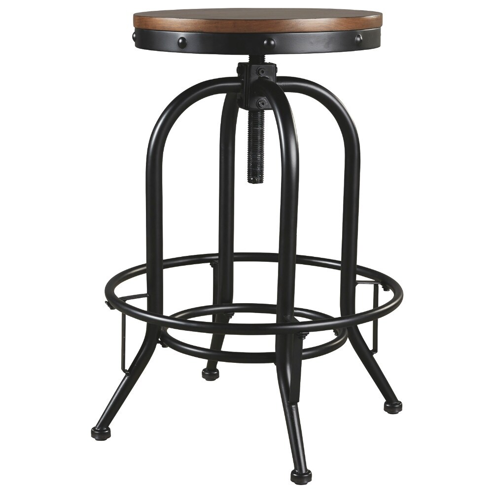 Valebeck Tall Swivel Barstool (2/CN) (2-Pack) Tall Swivel Barstool