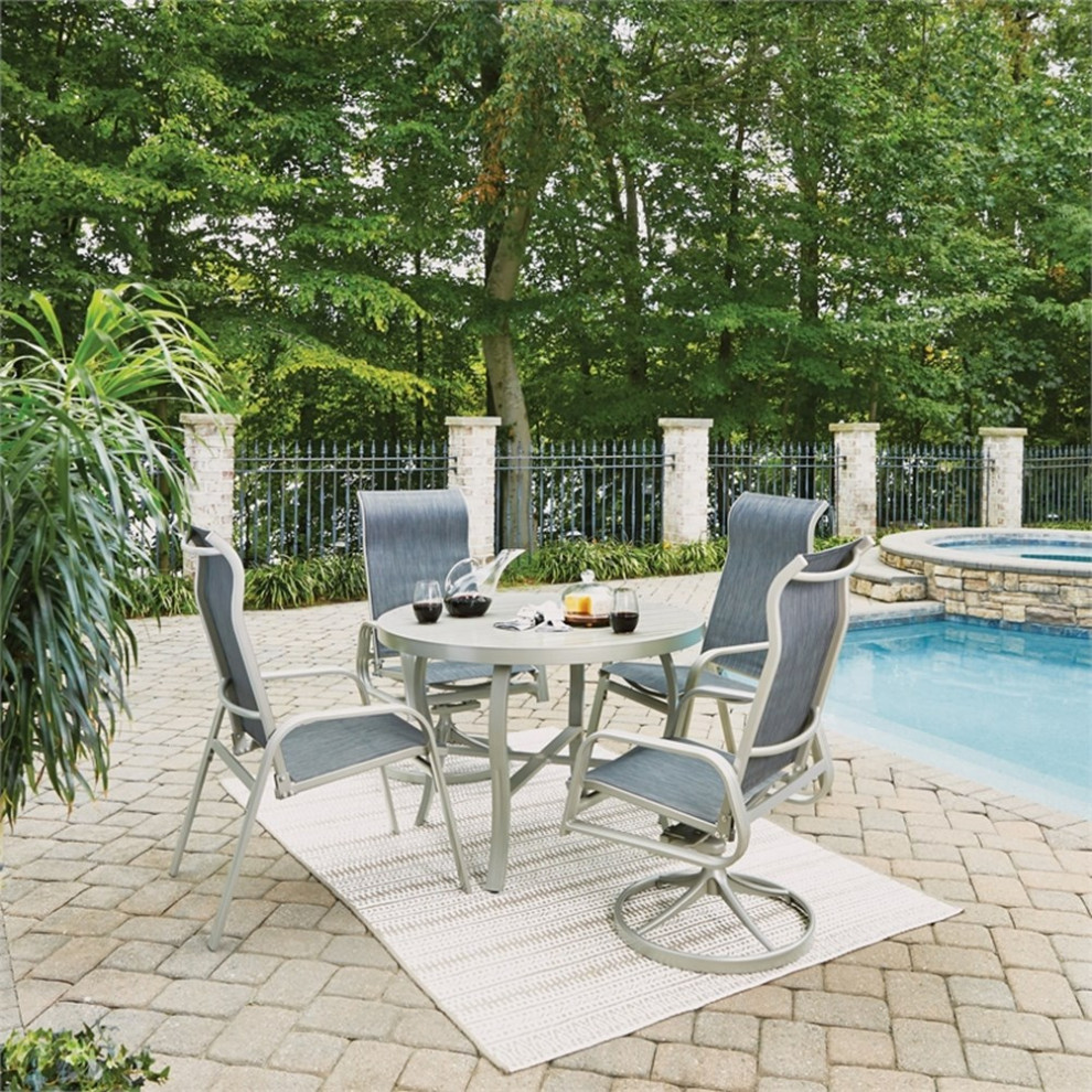 Captiva 5 Piece Outdoor Dining Set by homestyles  6700 3015   Transitional   Outdoor Dining Sets   by Homesquare  Houzz