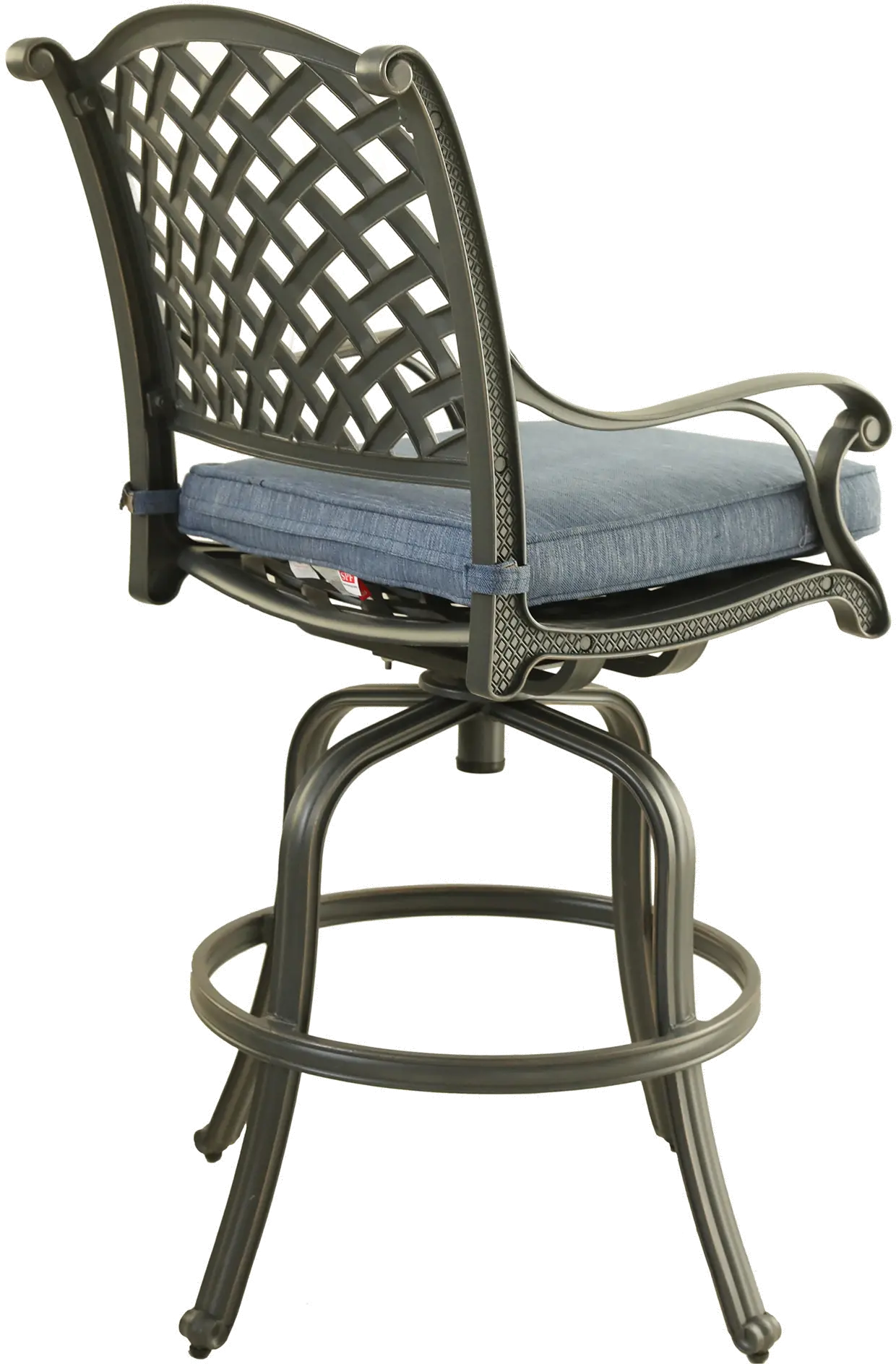 Castle Rock Bar Stool with Navy Cushion