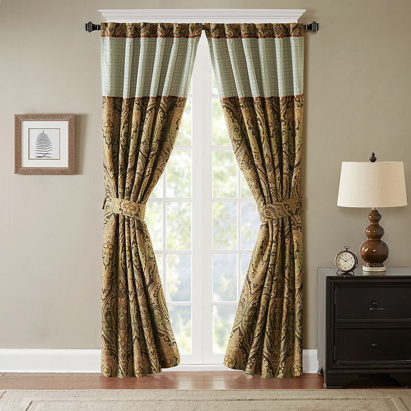 Hampton Hill 1-Panel Canovia Springs Light Filtering Window Curtain