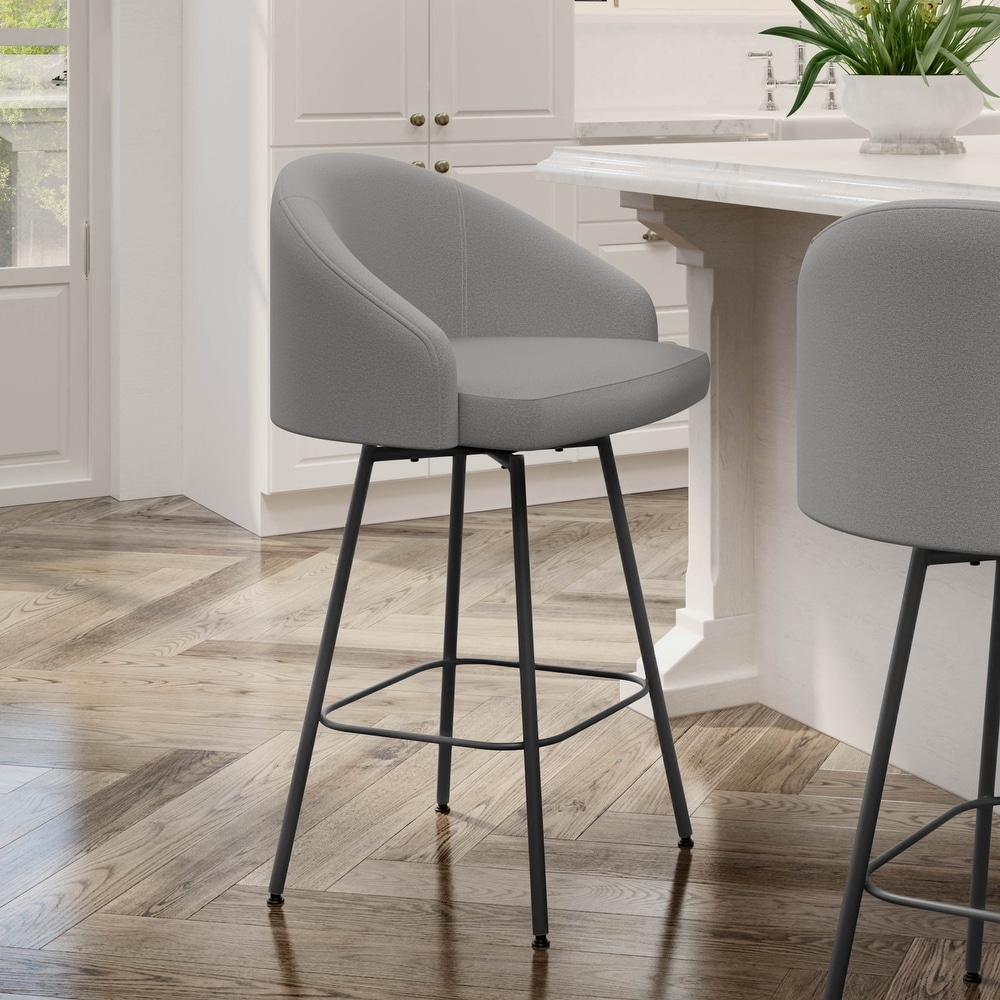 Amisco Nelly Swivel Counter and Bar Stool