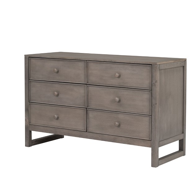 Rustic Wooden Dresser With 6 Drawers Storage Cabinet For Bedroom Re Modernluxe