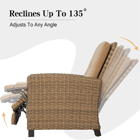 Indoor   Outdoor Recliner   Weather Wicker Recl...