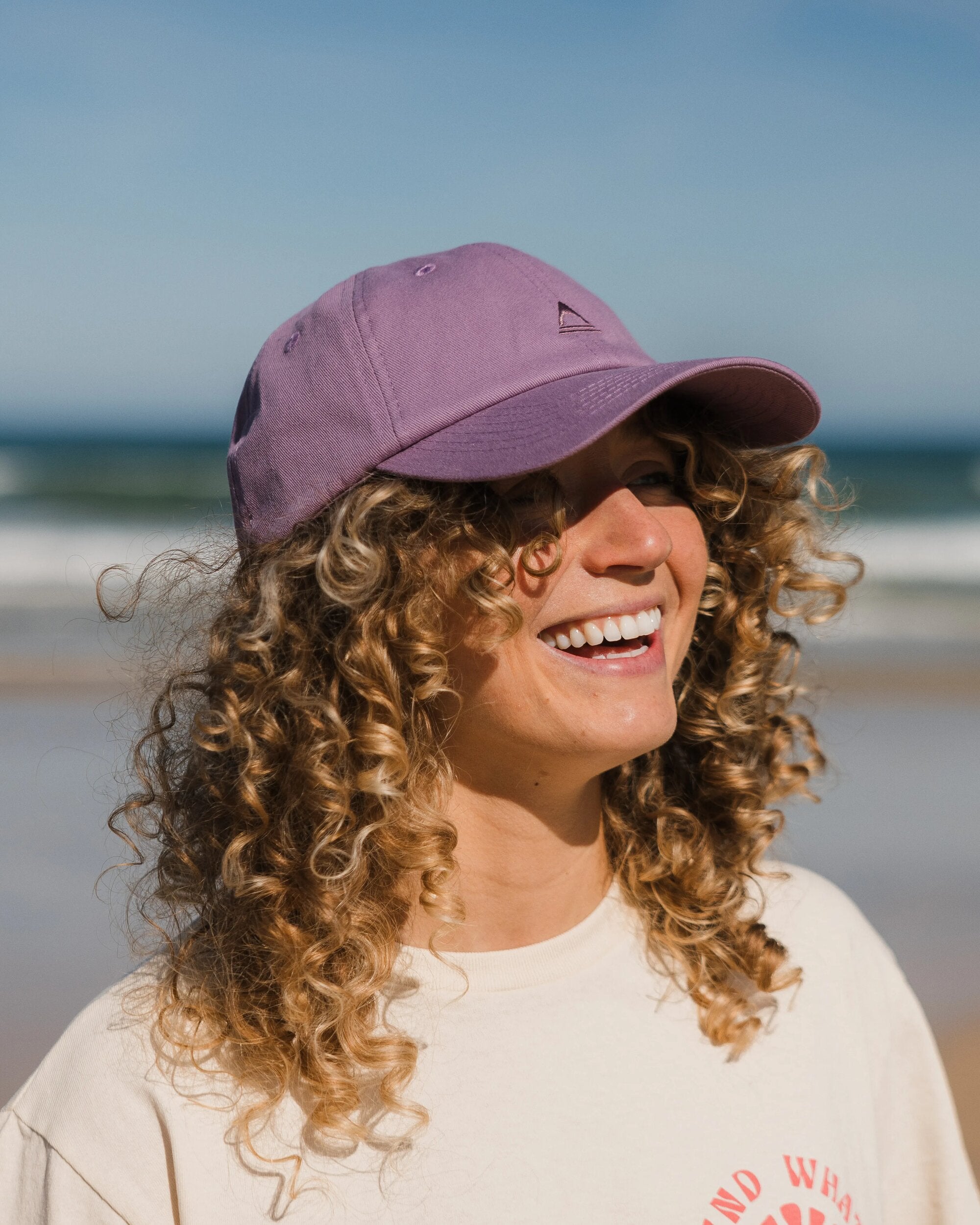 Classic Recycled Cotton 6 Panel Cap - Grape