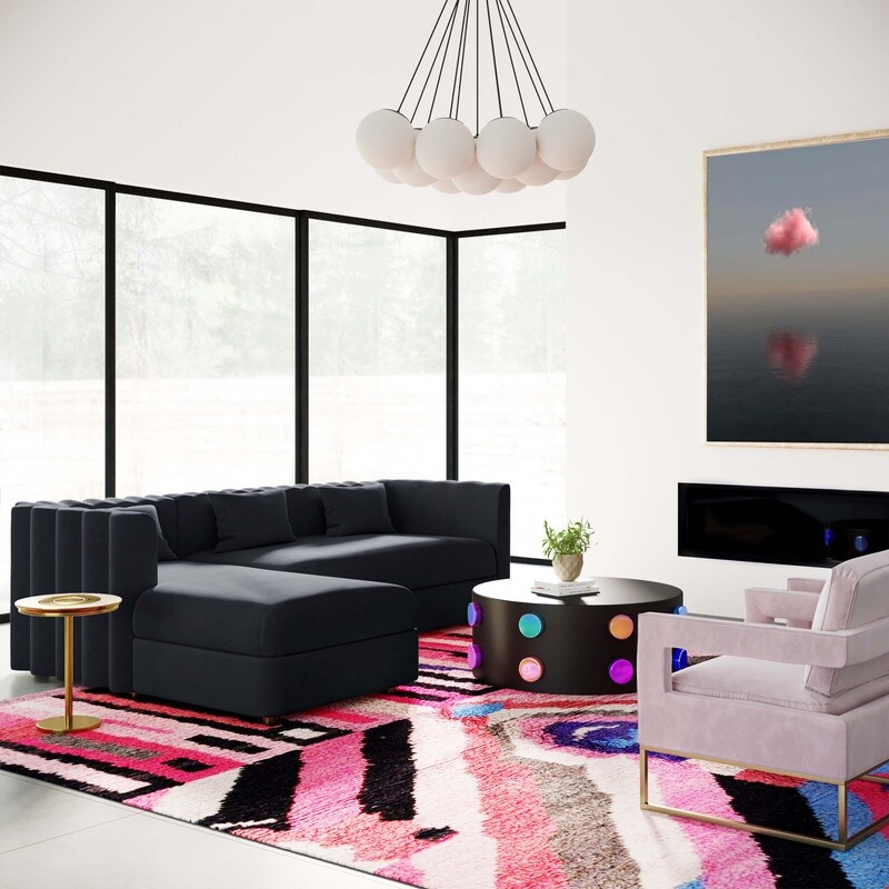 Callie Velvet Sectional