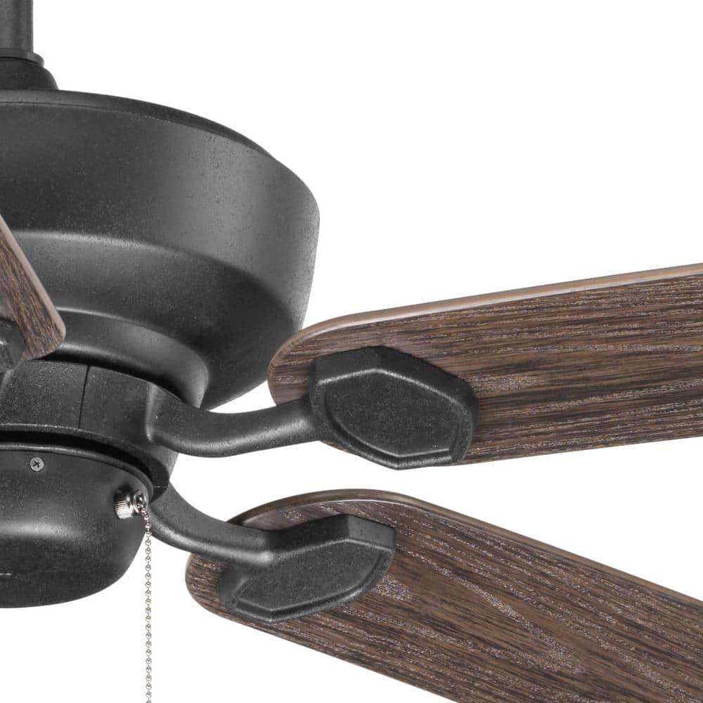 Progress Lighting Lakehurst 60 in IndoorOutdoor Forged Black Ceiling Fan