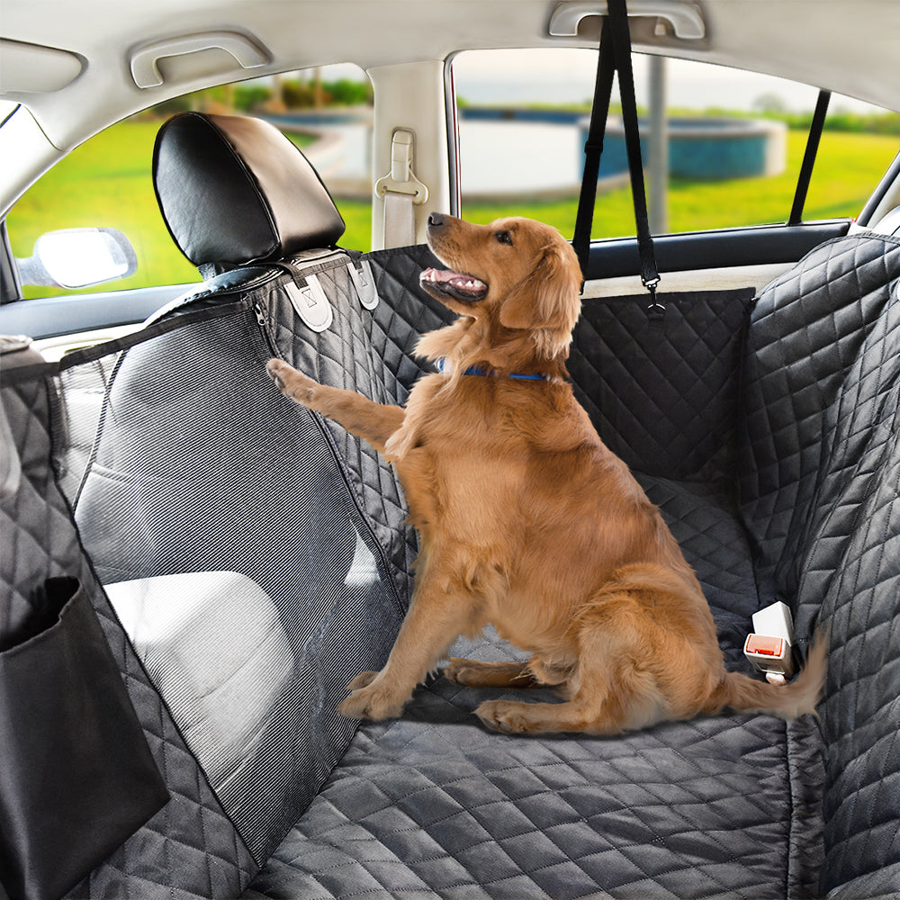 PetPal Hammock-style Universal fit Backseat Cover Breathable Waterproof Scratch-resistant Rear Seat Cover For Pets or Large Small Breed Dog