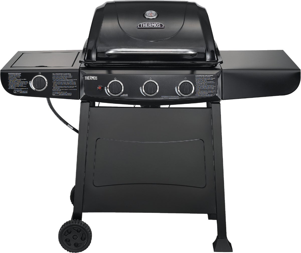 Thermos Quickset 3-Burner Gas Grill Black