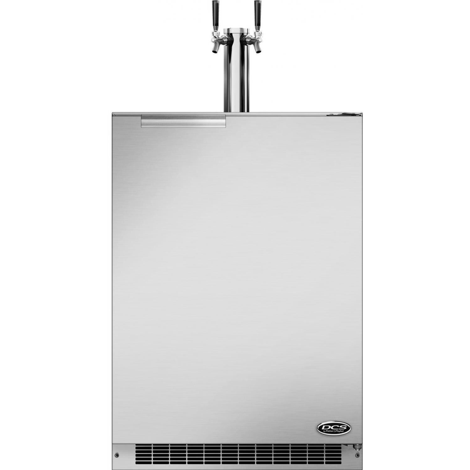 DCS 24-Inch 5.7 Cu. Ft. Right & Left Hinge Outdoor Rated Dual Tap Beer Dispenser / Kegerator - RF24BTR2