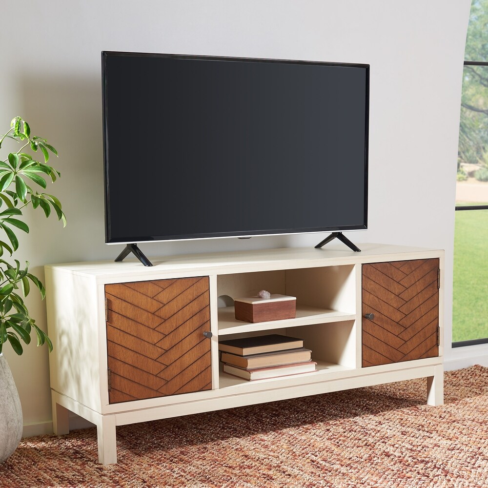 SAFAVIEH Ajana 47 inch Storage Media TV Stand   47.3\