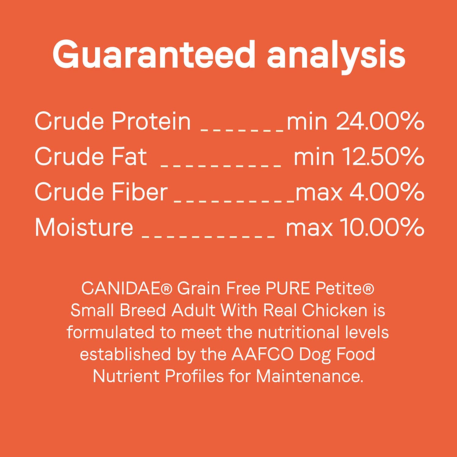 Canidae PURE Petite Limited Ingredient Premium Small Breed Adult Dry Dog Food， Grain Free， Chicken， Premium Clean Proteins 10 Pound