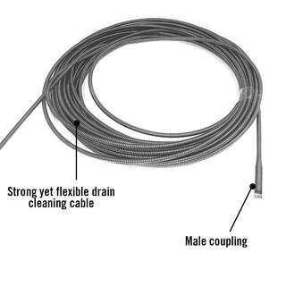 RIDGID 38 in. x 35 ft. C-6 All-Purpose Drain Cleaning Replacement Cable w Male Coupling End for K-40 K-45  K-50 Models 62260