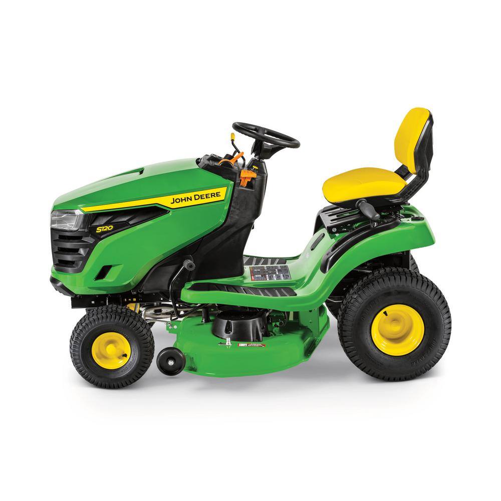 John Deere S120 42 in. 22 HP V-Twin Gas Hydrostatic Riding Lawn Tractor BG21272