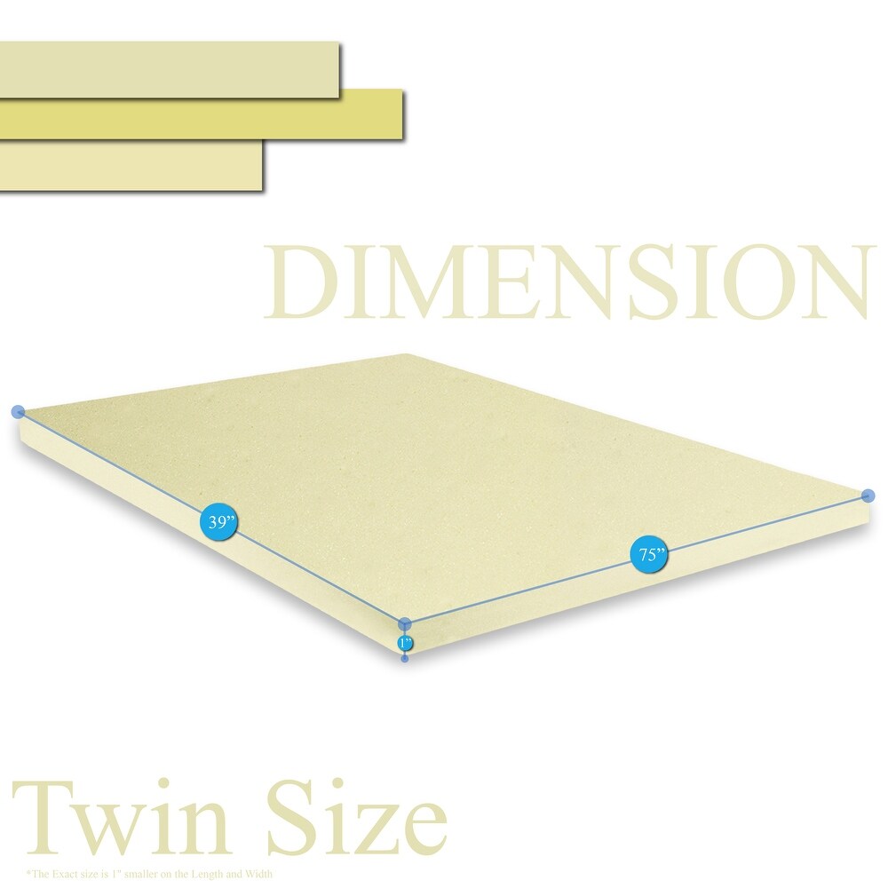 ONETAN   1 inch Foam Topper Adds Comfort to Mattress.