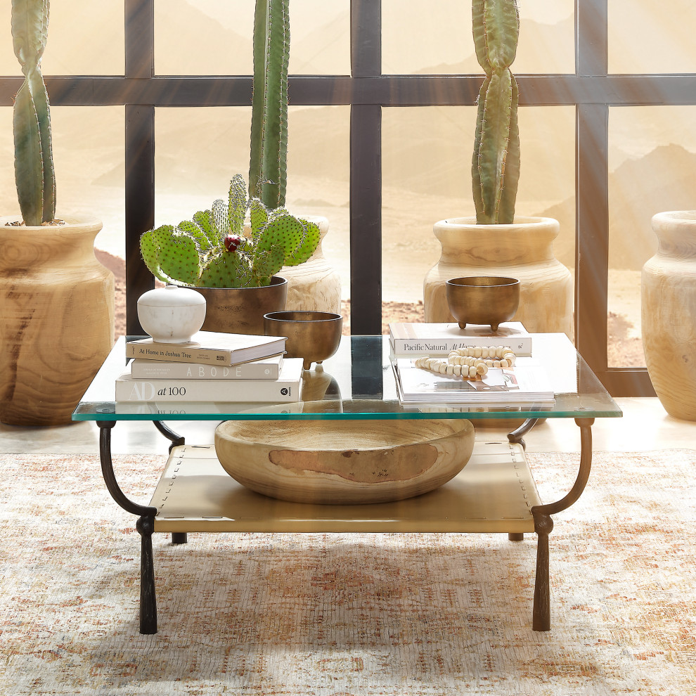 Renzo Iron Coffee table   Industrial   Coffee Tables   by Jamie Young Company  Houzz