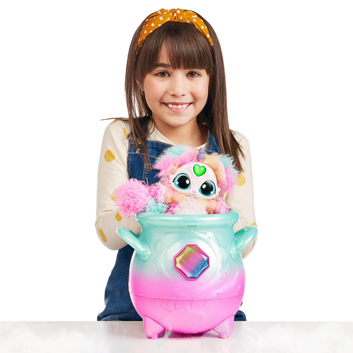 Magic Mixies Magical Misting Cauldron with Exclusive Interactive 8 inch Rainbow Plush Toy and 50+ Sounds and Reactions Toys for Kids Ages 5+  Crowdfused