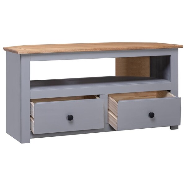 Corner TV Cabinet Gray 36.6