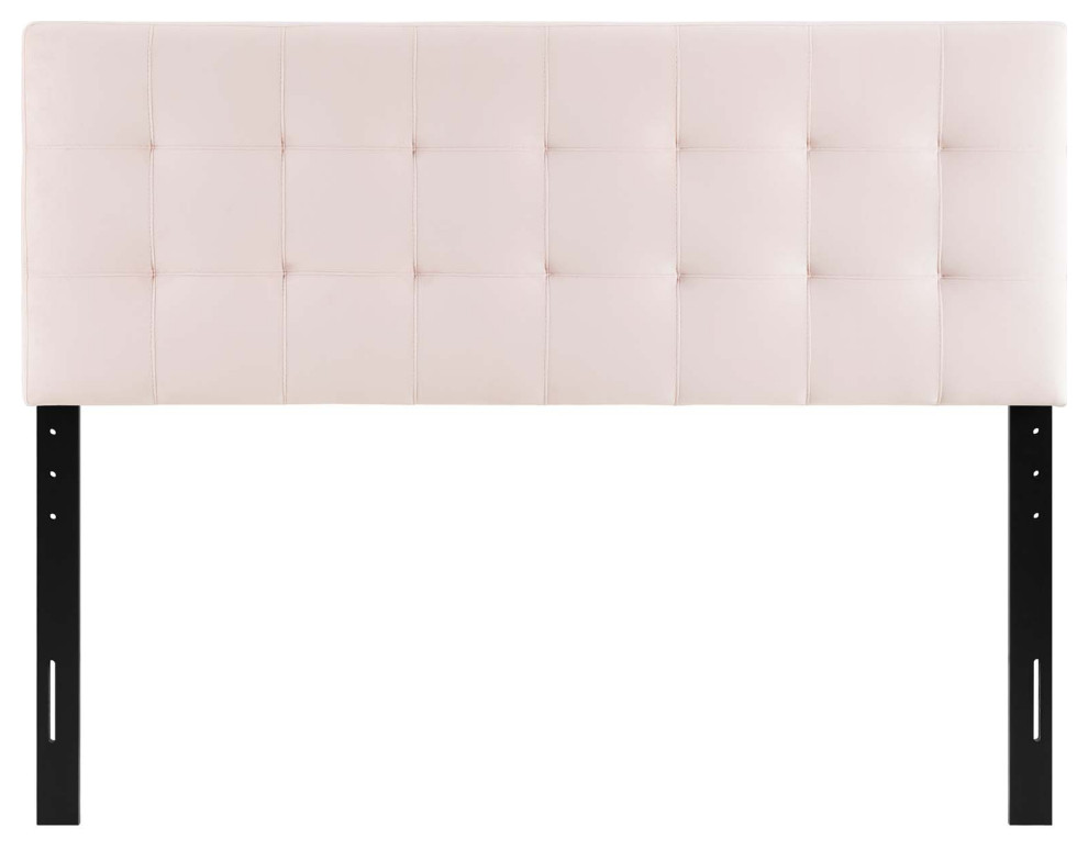 Pink Lily Biscuit Tufted Full Performance Velvet Headboard   Transitional   Headboards   by First of a Kind USA Inc  Houzz