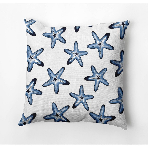 Soft Starfish Square Throw Pillow E By Design