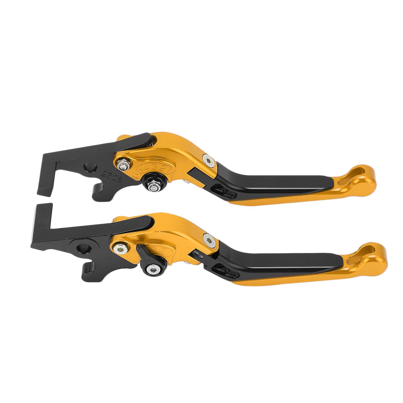 Pair Motorcycle Brake Clutch Levers Extendable Replacement For Yamaha Xmax 250 Xmax300 Xmax400gold