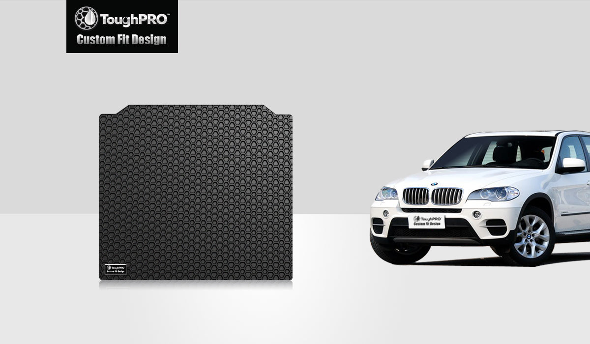 ToughPRO - Cargo Mat Compatible with BMW X5 - All Weather Heavy Duty (Made in USA) - Black Rubber - 2009