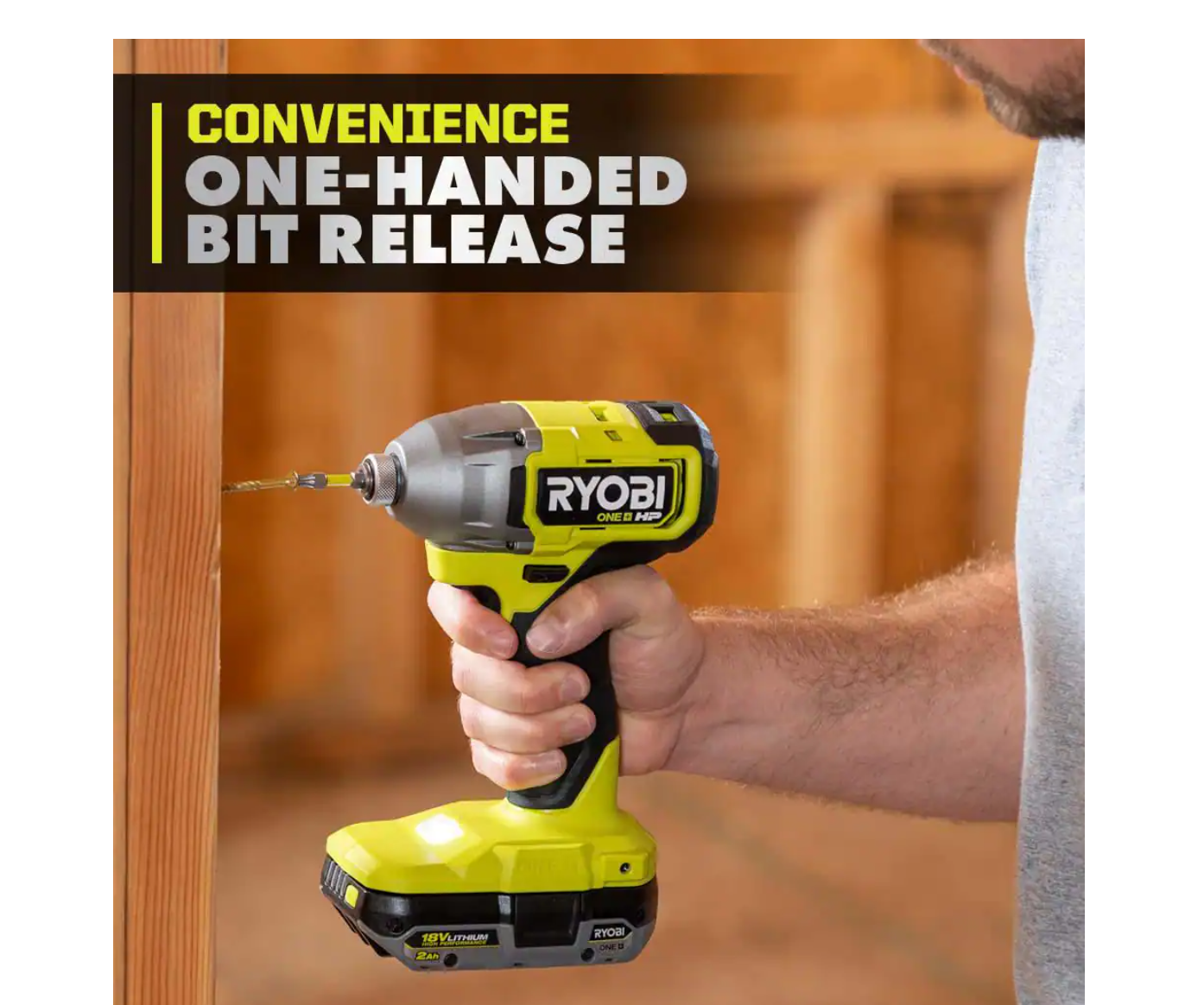 RYOBI PBLID01B ONE+ HP 18V Brushless Cordless 1/4 in. Impact Driver (Tool Only)