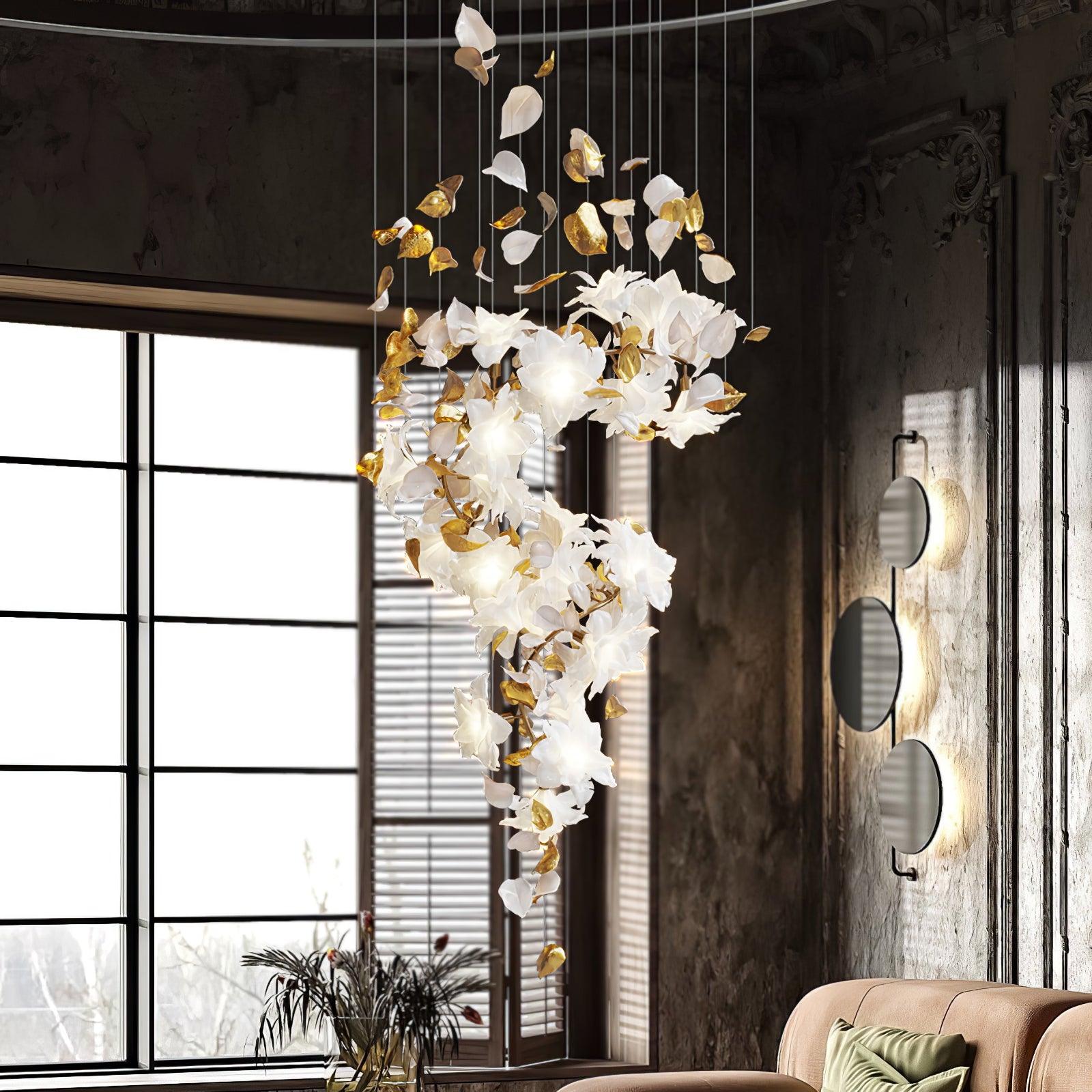 Flying Flowers Fluttering Chandelier