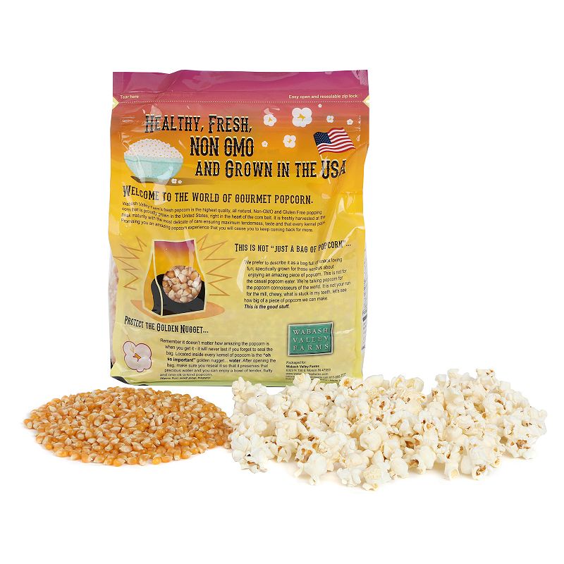 Wabash Valley Farms Jumbo Sweet Carmel and Blue Raspberry Popcorn Set