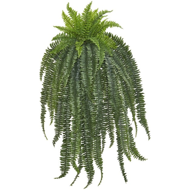 Nearly Natural 58-in Boston Fern Artificial Hanging Plant