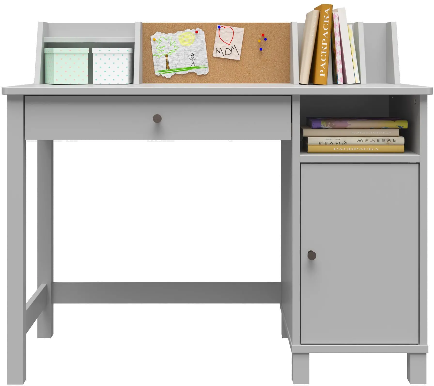 Abigail Kids Gray Desk with Chair