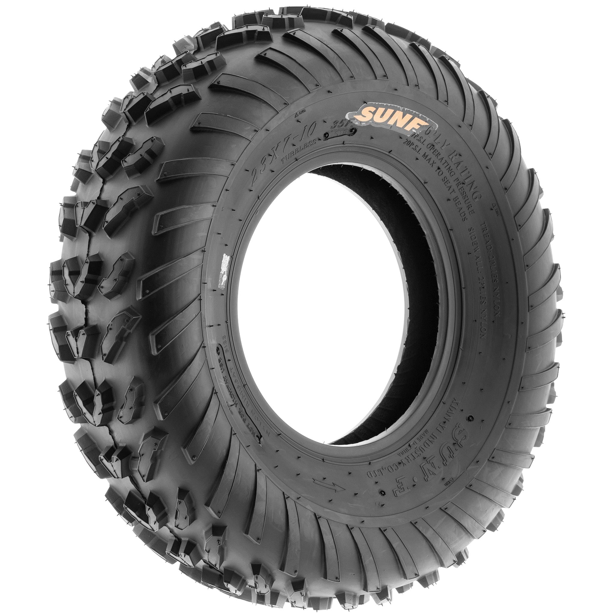 SunF All Trail ATV UTV Tires 23x7-10 6 PR A007 (Pair of 2)