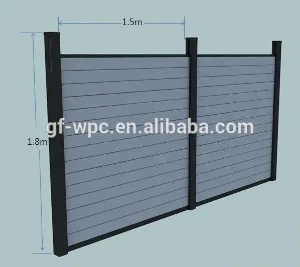 WPC factory direct supply composite fence high quality fence for outdoor garden