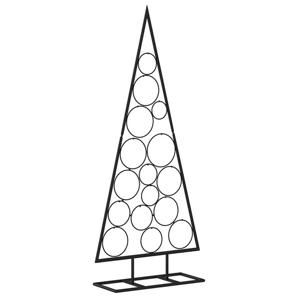 vidaXL Metal Christmas Tree for Decoration Black