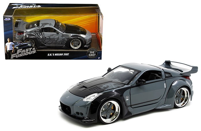 Jada Toys Black D.K.'s Nissan 350Z Fast and Furious Diecast Car Play Vehicle