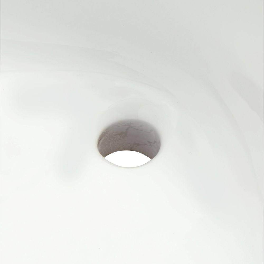 KOHLER Caxton Vitreous China Undermount Vitreous China Bathroom Sink in White with Overflow Drain K-2211-0